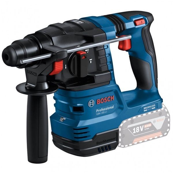 Аккумуляторный перфоратор Bosch Professional GBH 185-LI, 2 акб GBA 18V 4.0Ah, з/у (0611924021) 726264 фото