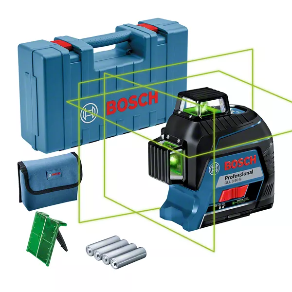 Лазерный нивелир Bosch Professional GLL 3-80 G в кейсе (0601063Y00) 726453 фото