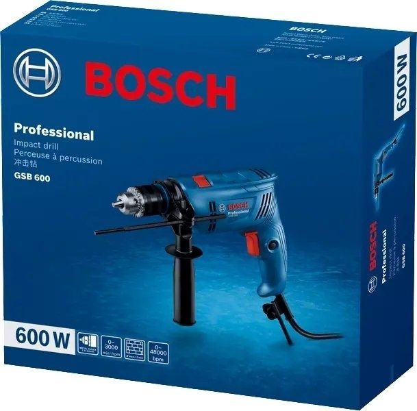 Дриль ударний Bosch Professional GSB 600 (06011A0320) 726281 фото