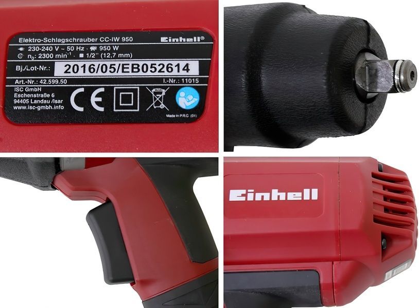 Ударний гайковерт Einhell CC-IW 950/1 (4259951) 726130 фото
