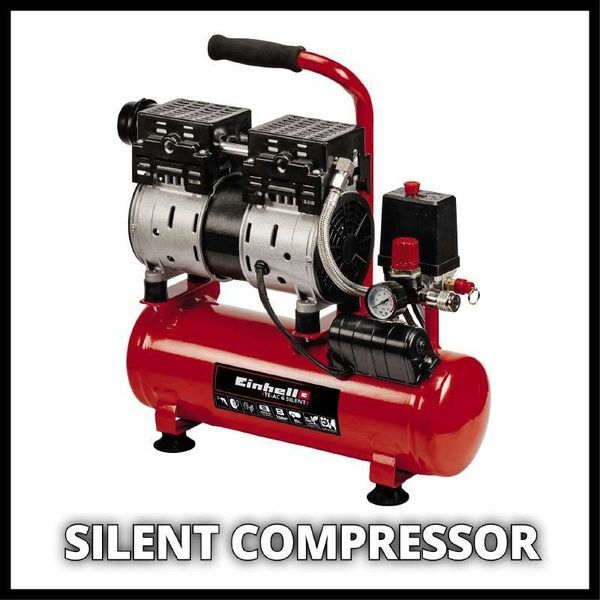Компреcсор Einhell TE-AC 110/6 Silent Plus (4020600) 725971 фото