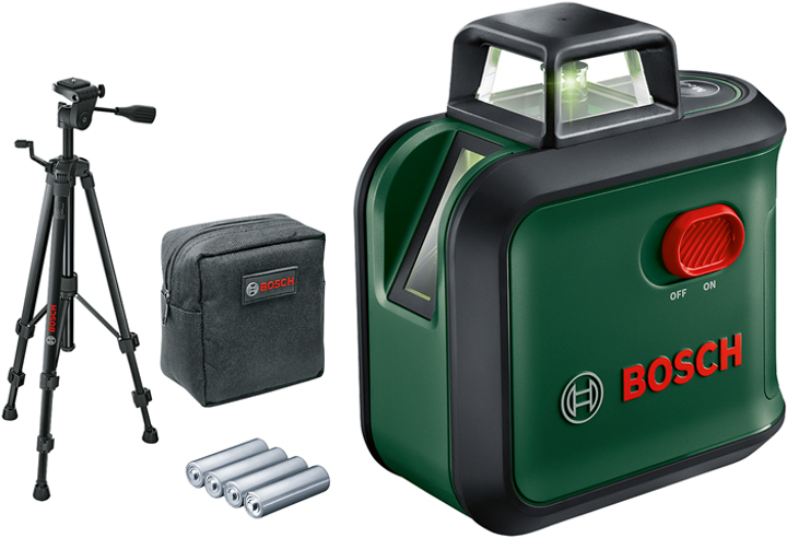 Лазерный нивелир Bosch AdvancedLevel 360 с футляром, батарейками, штативом TT 150 (0603663B04) 726434 фото