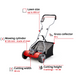 Газонокосарка акумуляторна Einhell GE-HM 18/38 Li-Solo (без АКБ та ЗП) (3414200) 727499 фото 12