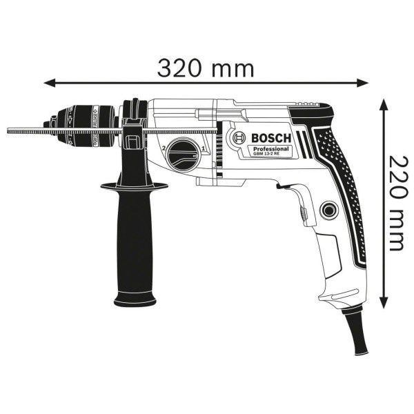 Дриль безударний Bosch Professional GBM 13-2 RE ШЗП (06011B2000) 726401 фото