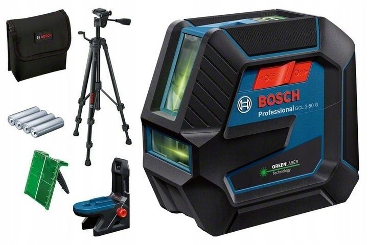 Лазерный нивелир Bosch Professional GCL 2-50 G со штативом BT 150, держателем RM 10, чехлом, мишенью (0601066M01) 726443 фото