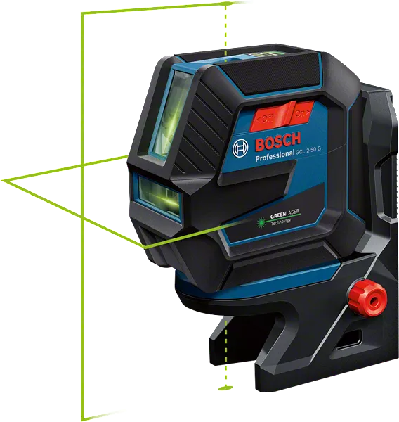 Лазерный нивелир Bosch Professional GCL 2-50 G в чемодане с держателем RM 10, зажимом DK 10, чехлом (0601066M02) 726441 фото