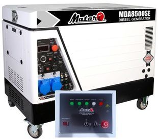 Генератор дизельний Matari MDA8500SE+ATS 728120 фото
