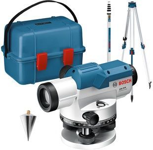 Оптичний нівелір Bosch Professional GOL 20 D в кейсі з штативом BT 160, лінійкою GR 500 (0601068402) 726493 фото