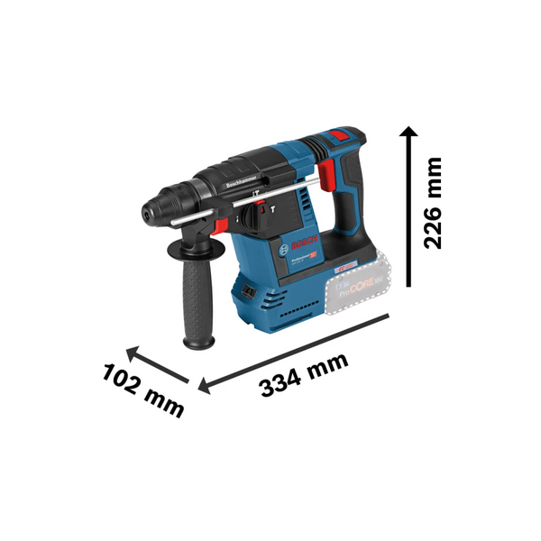 Перфоратор акумуляторний Bosch GBH 18V-26 в чемодані з 2 акб GBA 18 В 6 Ah та з/п (0611909003) 726313 фото