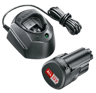 Стартовий набір Bosch акумулятор 12V 1,5 Ah + зарядка GAL 1210 CV (1600A01L3D) 726517 фото