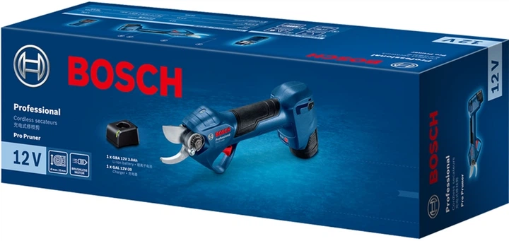Акумуляторний секатор Bosch Pro Pruner Kit 2 АКБ та ЗП (06019K1021) 732536 фото