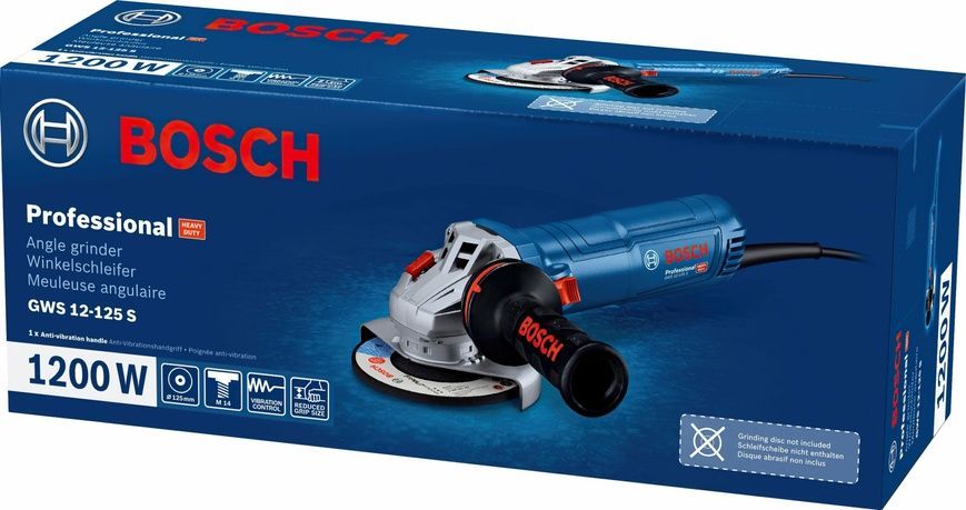 Кутова шліфмашина Bosch Professional GWS 12-125 S (06013A6020) 726417 фото
