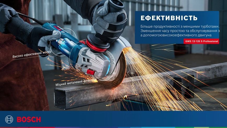 Кутова шліфмашина Bosch Professional GWS 12-125 S (06013A6020) 726417 фото