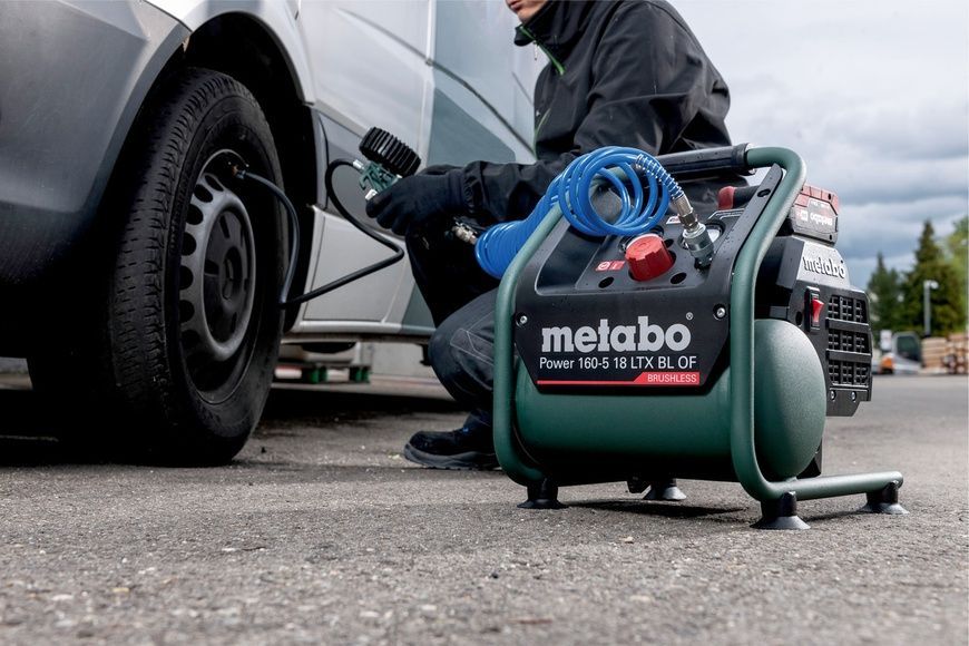 Компресор акумуляторний безмасляний Metabo Power 160-5 18 LTX BL OF (601521850) 730364 фото