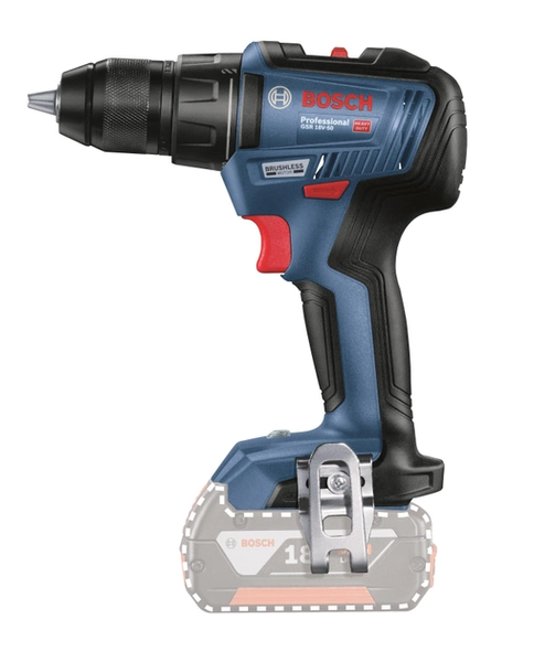 Безщітковий акумуляторний дриль-шурупокрут Bosch Professional GSR 18V-50 без акб (06019H5006) 726373 фото