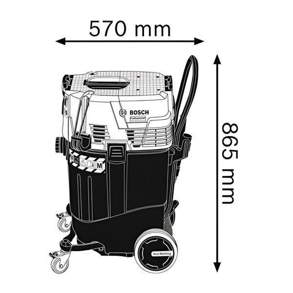 Будівельний пилосос Bosch Professional GAS 55 M AFC (06019C3300) 726275 фото