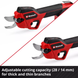 Аккумуляторный секатор Einhell GP-LS 18/28 Li BL-Solo без АКБ и ЗУ (3408320) 732252 фото 5