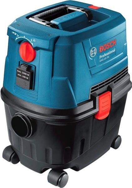 Будівельний пилосос Bosch Professional GAS 15 PS із кутовою та щілинною насадками (06019E5100) 726274 фото