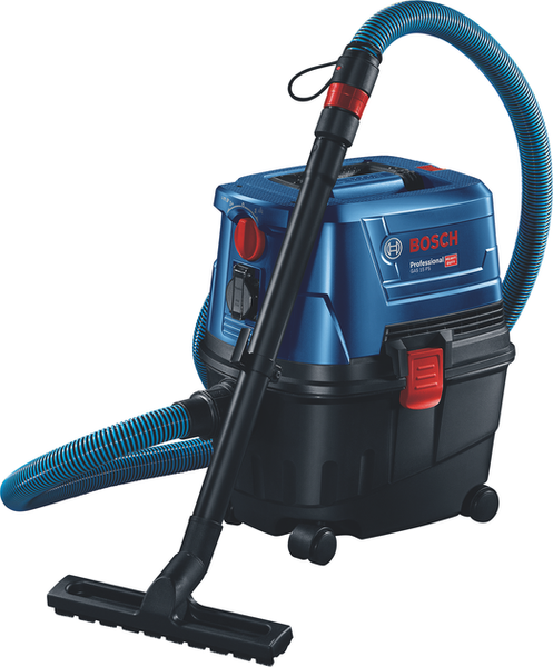 Будівельний пилосос Bosch Professional GAS 15 PS із кутовою та щілинною насадками (06019E5100) 726274 фото