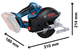Акумуляторна циркулярна пила Bosch Professional GKM 18V-50 в L-Boxx 238 з 2 акб GBA 18V 5.0Ah та з/п (06016B8002) 726348 фото 3