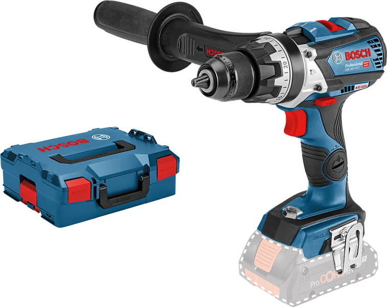 Аккумуляторная ударная дрель-шуруповерт Bosch Professional GSB 18V-110 C в L-Boxx 136, без АКБ (06019G030A) 726193 фото