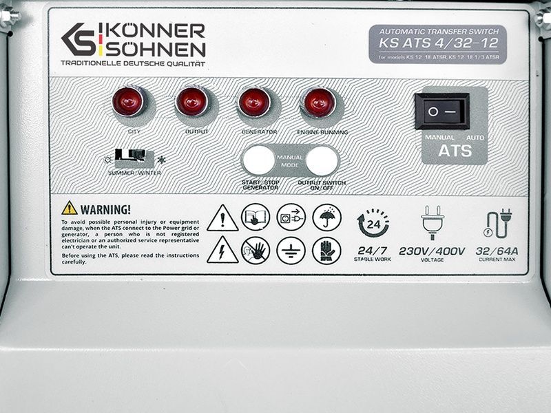 Блок управляющей электроники Konner&Sohnen KS ATS 4/32-12 725660 фото
